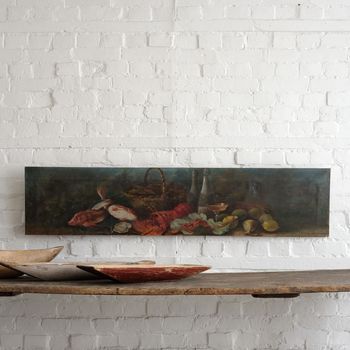French Still Life Depicting Seafood