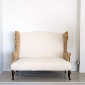 Antique Wingback Sofa