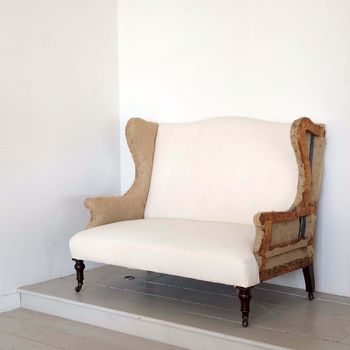Antique Wingback Sofa